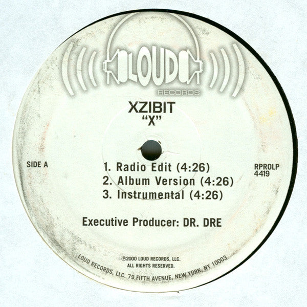 Xzibit : X (12", Promo)