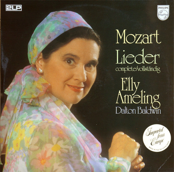 Wolfgang Amadeus Mozart - Elly Ameling, Dalton Baldwin : Lieder (Complete) (2xLP)