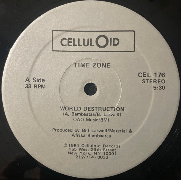 Time Zone : World Destruction (12", Hub)