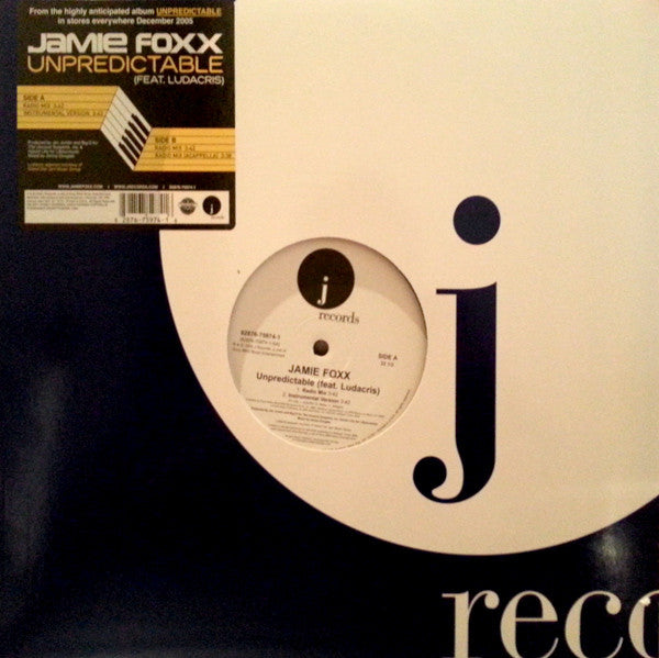 Jamie Foxx Feat. Ludacris : Unpredictable (12", Promo)