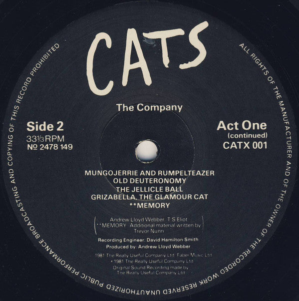 Andrew Lloyd Webber : Cats (2xLP)