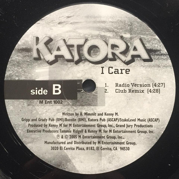 Katora : Would You Like It/ I Care (12", Maxi, Promo)