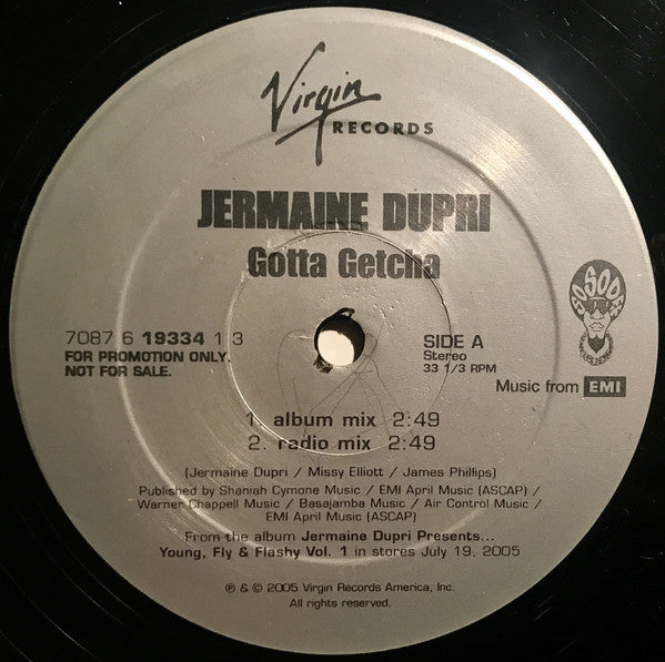 Jermaine Dupri : Gotta Getcha (12", Promo)