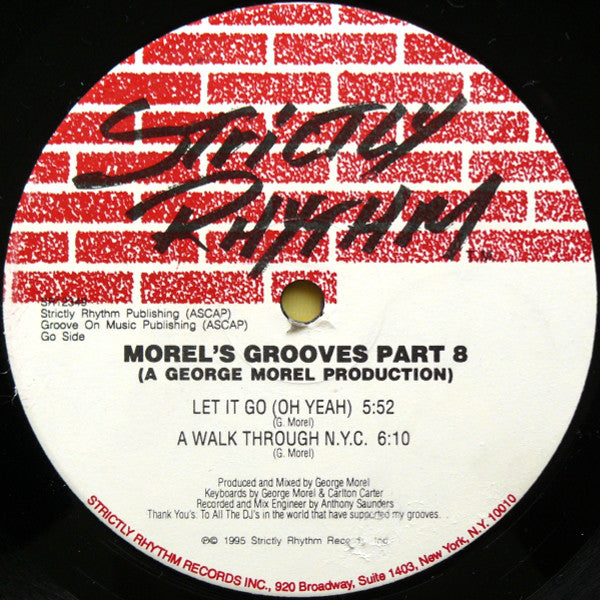 George Morel : Morel's Grooves Part 8 (12")