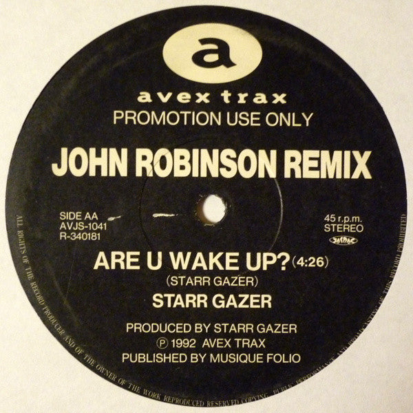 John Robinson (8) Feat. Jade 4U / Starr Gazer : John Robinson Remix (12", Promo)