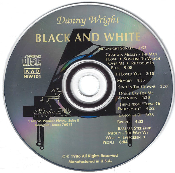 Danny Wright : Black And White (CD, Album)