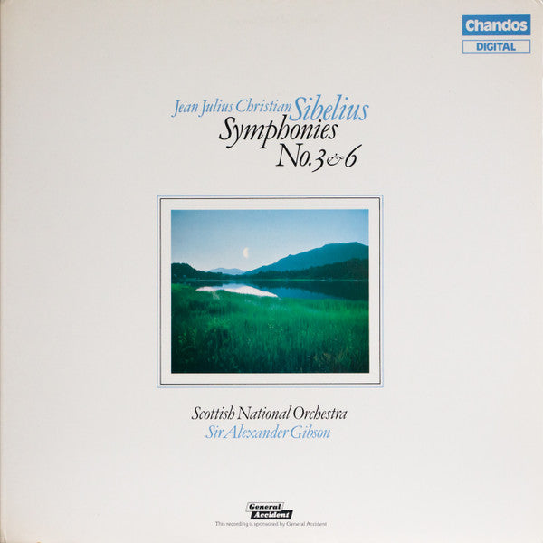 Jean Sibelius, Royal Scottish National Orchestra, Alexander Gibson : Symphonies No. 3 & 6 (LP)