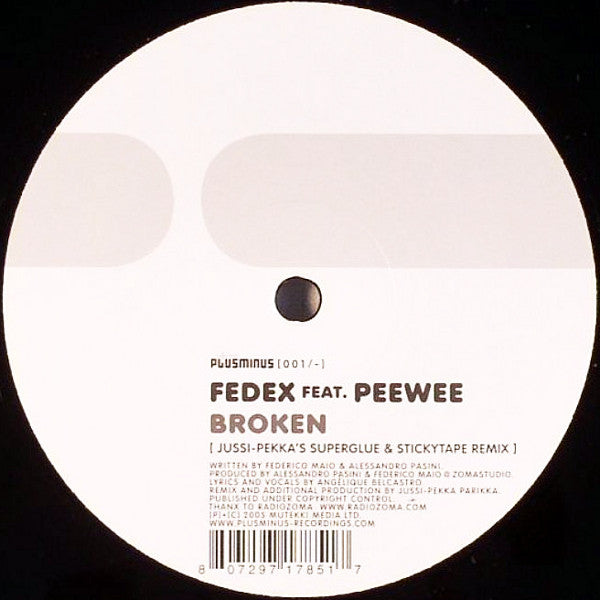 Fedex Feat. Peewee (3) : Broken (12")