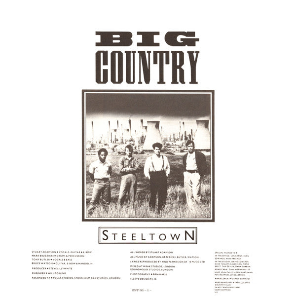 Big Country : Steeltown (LP, Album, Bro)