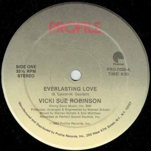 Vicki Sue Robinson : Everlasting Love (12", Single)