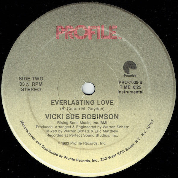 Vicki Sue Robinson : Everlasting Love (12", Single)