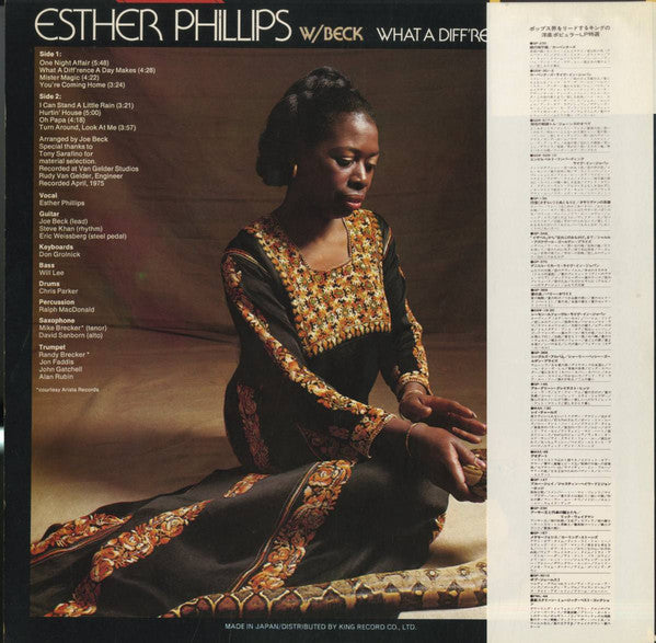 Esther Phillips W/ Joe Beck : What A Diff'rence A Day Makes (LP, Album)