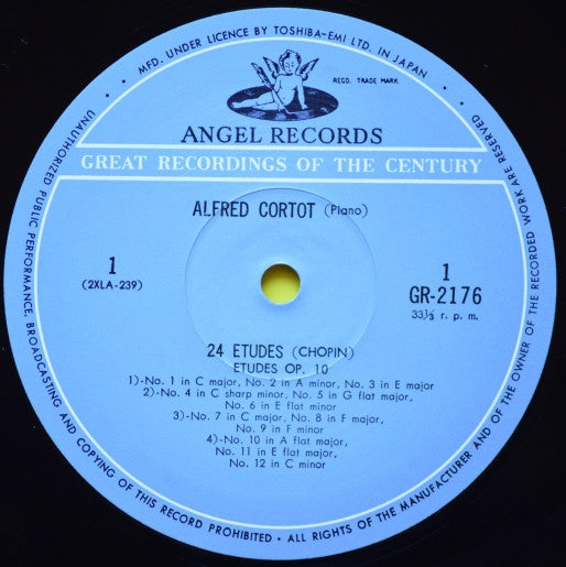 Alfred Cortot / Frédéric Chopin : 24 Etudes (LP, Mono)