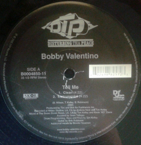 Bobby Valentino (2) : Tell Me (12")