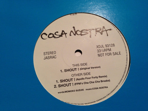 Cosa Nostra (3) : Shout! (12", Promo)