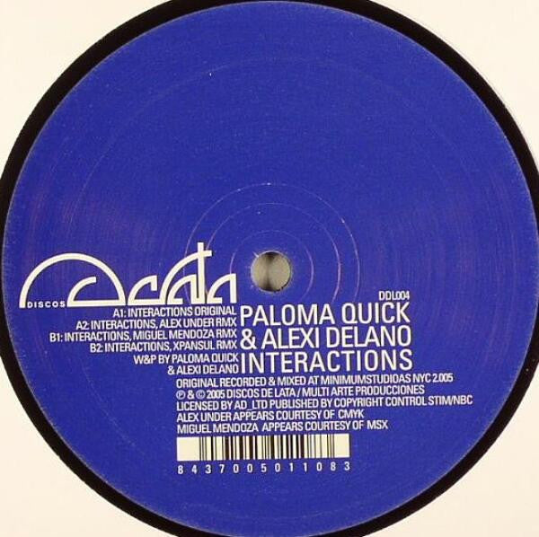 Paloma Quick & Alexi Delano : Interactions (12")