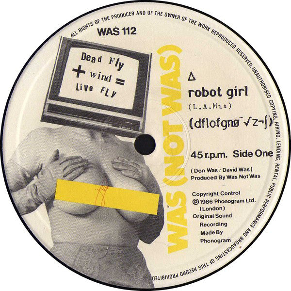 Was (Not Was) : Robot Girl (12")