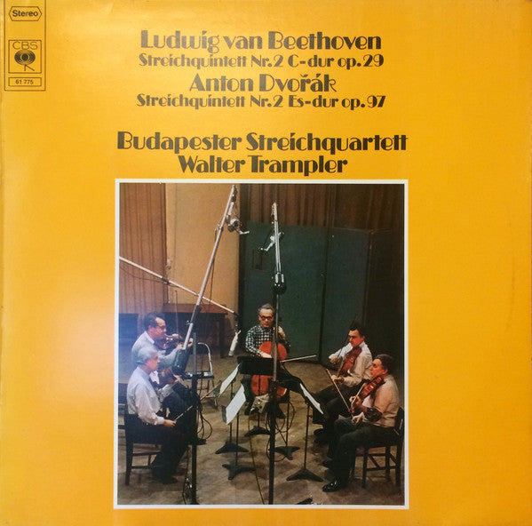 Ludwig van Beethoven, Antonín Dvořák, Walter Trampler, Budapest String Quartet : Streichquintett Nr. 2 C-Dur Op. 29; Streichquintett Nr. 2 Es-Dur Op. 97 (LP)