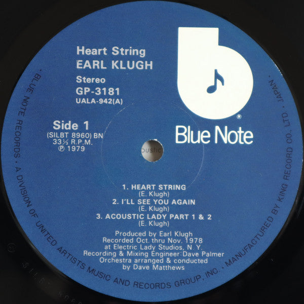 Earl Klugh : Heart String (LP, Album)