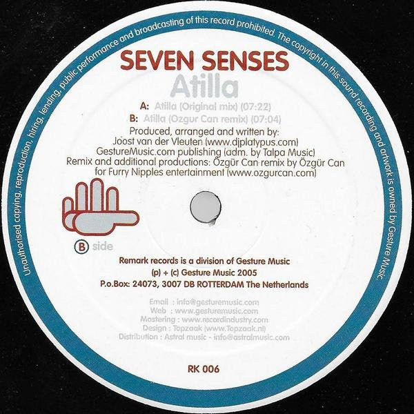 Seven Senses : Atilla (12")