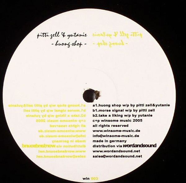 Pitti Zell & Yutanie : Huong Shop (12")