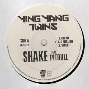 Ying Yang Twins Feat. Pitbull : Shake (12", Promo)