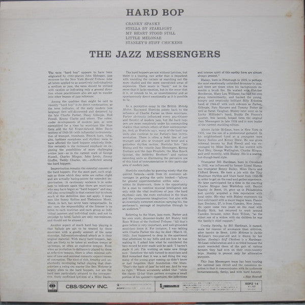 Art Blakey & The Jazz Messengers : Hard Bop (LP, Album, Mono, RE)