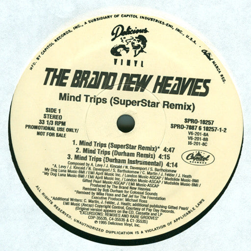 The Brand New Heavies : Mind Trips (SuperStar Remix) (12", Promo)