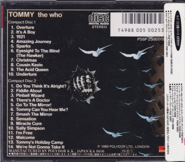 The Who : Tommy (2xCD, Album, RE, RP)