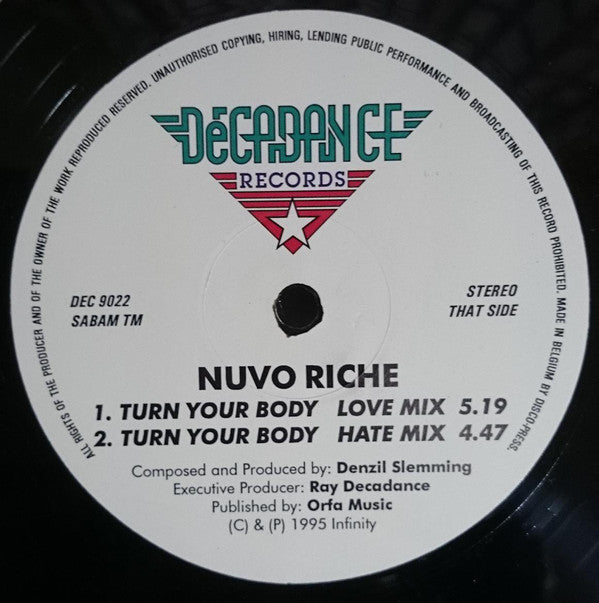 Nuvo Riche : Turn Your Body (12")