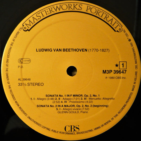 Ludwig van Beethoven - Glenn Gould : Piano Sonatas (3xLP, Comp, RM)