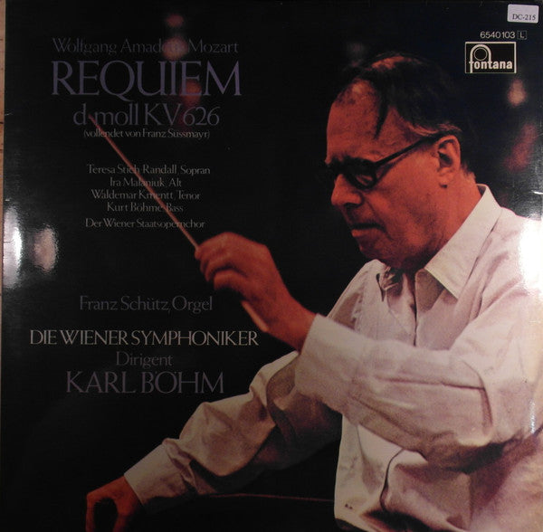 Wolfgang Amadeus Mozart, Wiener Symphoniker, Karl Böhm : Requiem (LP, RE)