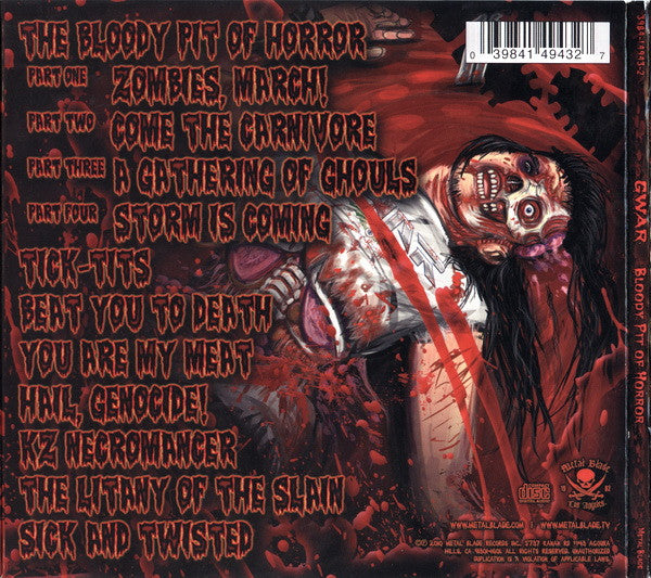 GWAR : Bloody Pit Of Horror (CD, Album, Dig)