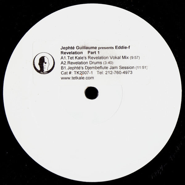 Jephté Guillaume Presents Eddie-f : Revelation (Part 1) (12", W/Lbl, Sti)