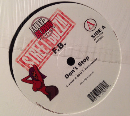 F. B. : Don't Stop / Luv U (12")