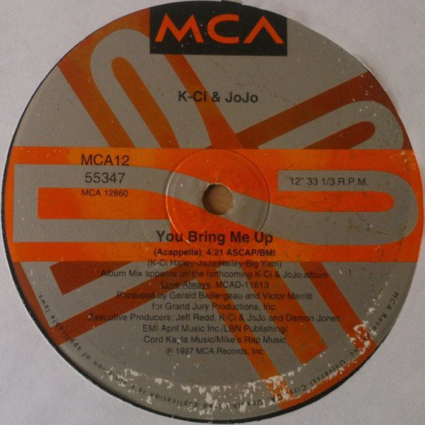 K-Ci & JoJo : You Bring Me Up (12")