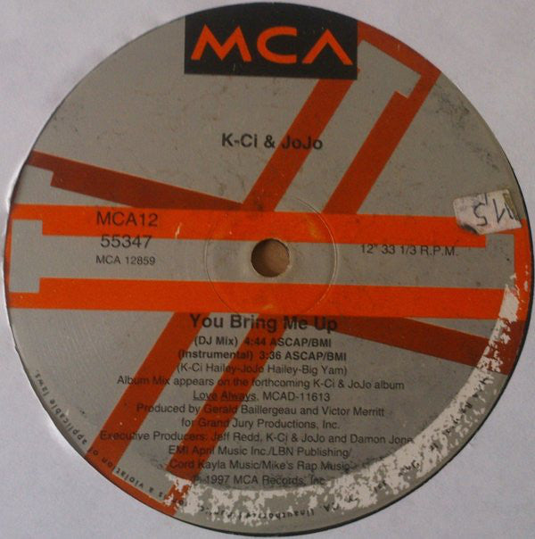 K-Ci & JoJo : You Bring Me Up (12")