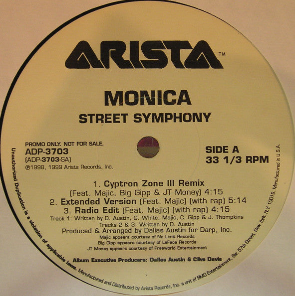 Monica : Street Symphony (12", Promo)