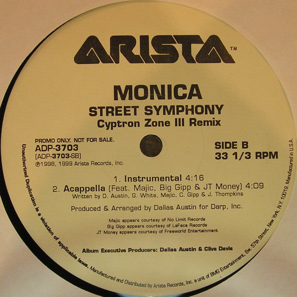 Monica : Street Symphony (12", Promo)