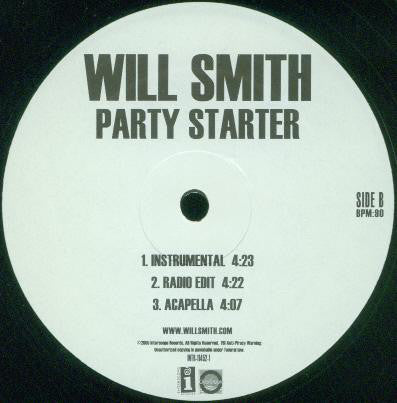 Will Smith : Party Starter (12", Promo)