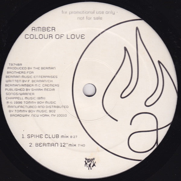 Amber : Colour Of Love (12", M/Print, Promo)