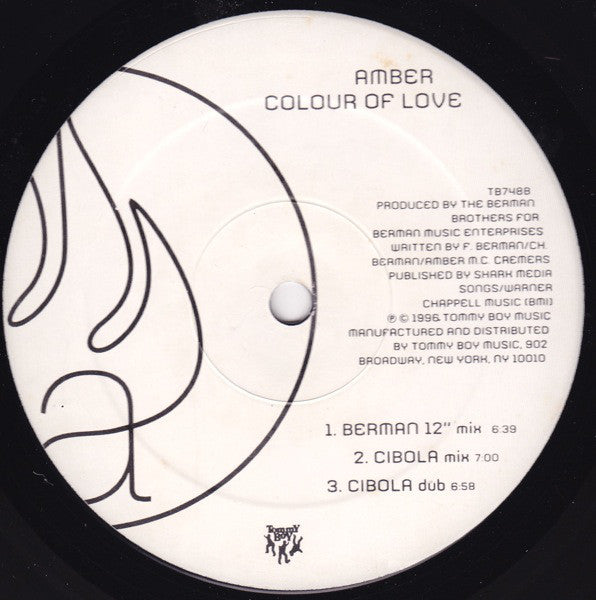 Amber : Colour Of Love (12", M/Print, Promo)