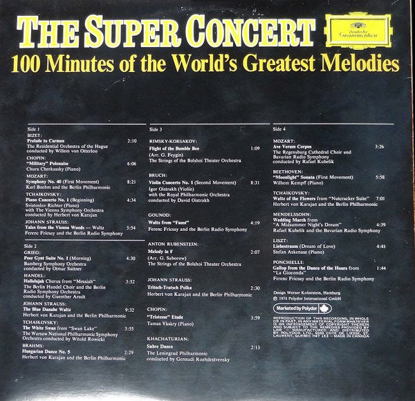 Various : The Super Concert (100 Minutes Of The World's Greatest Melodies) (2xLP, Comp, RE)