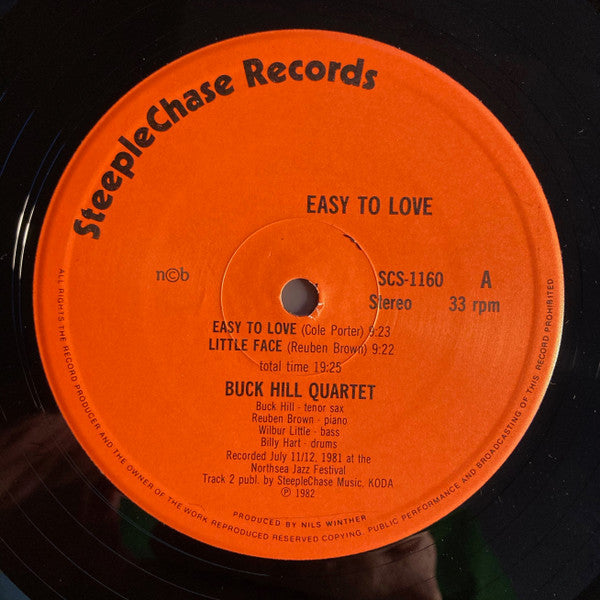 Buck Hill Quartet : Easy To Love (LP, Album)