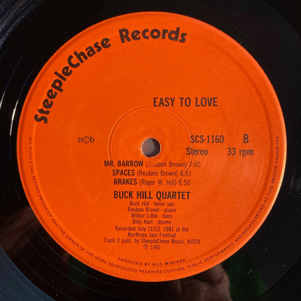 Buck Hill Quartet : Easy To Love (LP, Album)