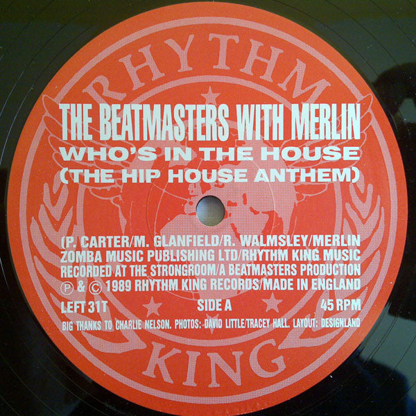 The Beatmasters With Merlin : Who's In The House (12")