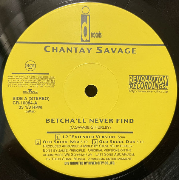 Chantay Savage : Betcha'll Never Find (12", Ltd, RE)