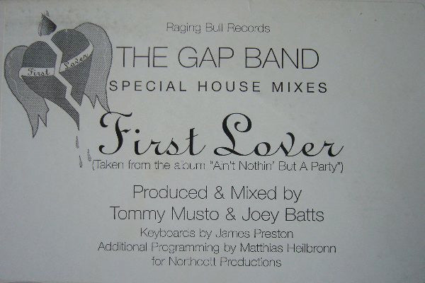 The Gap Band : First Lover (Special House Mixes) (12")