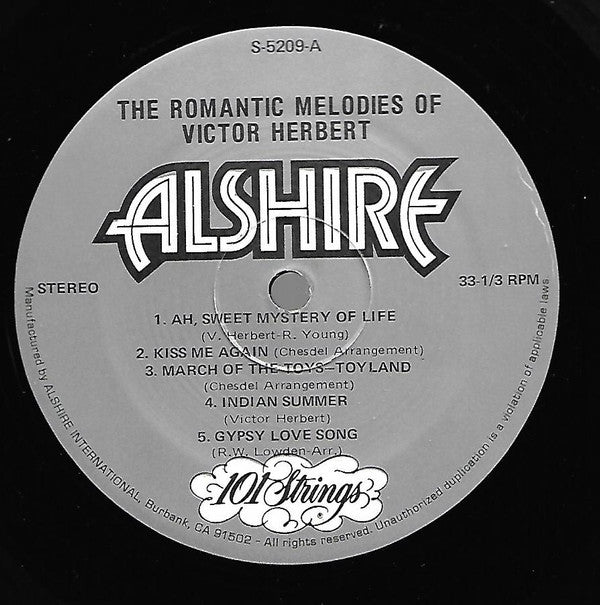 101 Strings : Play The Romantic Melodies Of Victor Herbert (LP)