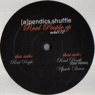 [a]pendics.shuffle : Real People EP (12", EP)